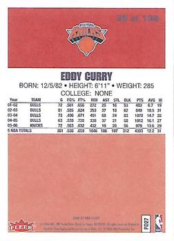 2006-07 Fleer - 1986-87 20th Anniversary #35 Eddy Curry Back