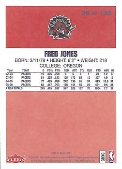 2006-07 Fleer - 1986-87 20th Anniversary #36 Fred Jones Back