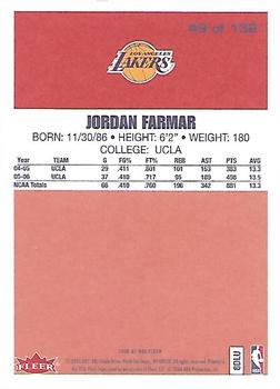 2006-07 Fleer - 1986-87 20th Anniversary #49 Jordan Farmar Back