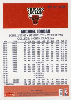 2006-07 Fleer - 1986-87 20th Anniversary #57 Michael Jordan Back