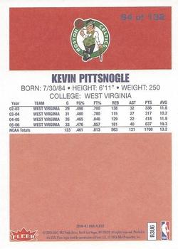 2006-07 Fleer - 1986-87 20th Anniversary #64 Kevin Pittsnogle Back
