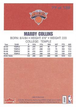 2006-07 Fleer - 1986-87 20th Anniversary #77 Mardy Collins Back