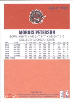 2006-07 Fleer - 1986-87 20th Anniversary #83 Morris Peterson Back