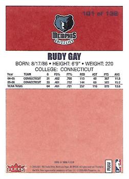 2006-07 Fleer - 1986-87 20th Anniversary #101 Rudy Gay Back