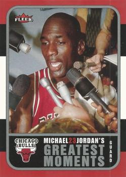 2006-07 Fleer - Jordan's Greatest Moments #MJ-7 Michael Jordan Front
