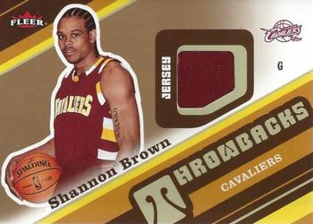 2006-07 Fleer - Throwbacks #T-SB Shannon Brown Front