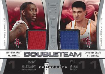 2006-07 Fleer Hot Prospects - Double Team Memorabilia #DT-MM Tracy McGrady / Yao Ming Front