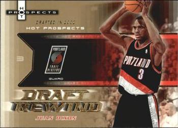 2006-07 Fleer Hot Prospects - Draft Rewind #DR-JD Juan Dixon Front