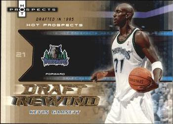 2006-07 Fleer Hot Prospects - Draft Rewind #DR-KG Kevin Garnett Front