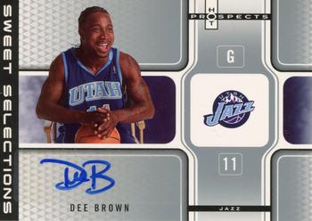 2006-07 Fleer Hot Prospects - Sweet Selections Autographs #SSA-DB Dee Brown Front