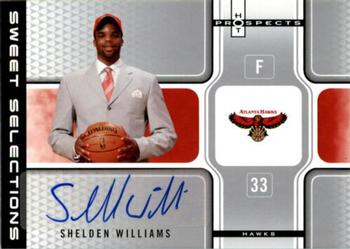 2006-07 Fleer Hot Prospects - Sweet Selections Autographs #SSA-WS Shelden Williams Front