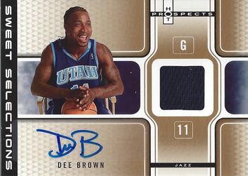 2006-07 Fleer Hot Prospects - Sweet Selections Autographs Jerseys #SSA-DB Dee Brown Front