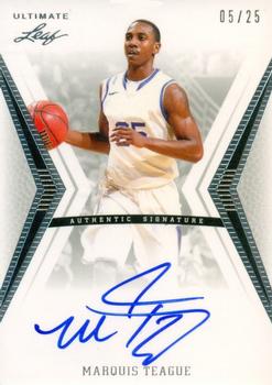 2012 Leaf Ultimate Draft - Silver #BA-MT1 Marquis Teague Front
