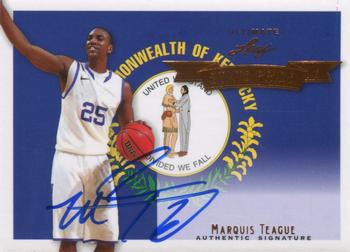 2012 Leaf Ultimate Draft - State Pride #SP-MT1 Marquis Teague Front