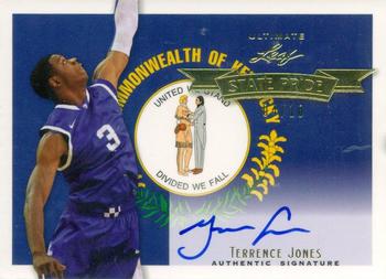 2012 Leaf Ultimate Draft - State Pride Gold #SP-TJ1 Terrence Jones Front