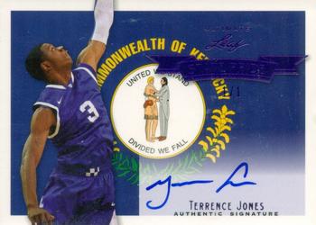 2012 Leaf Ultimate Draft - State Pride Purple #SP-TJ1 Terrence Jones Front
