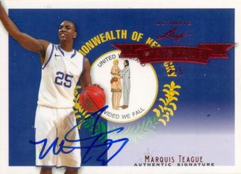 2012 Leaf Ultimate Draft - State Pride Red #SP-MT1 Marquis Teague Front