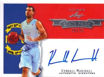 2012 Leaf Ultimate Draft - State Pride Silver #SP-KM2 Kendall Marshall Front