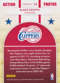 2012-13 Hoops - Action Photos #14 Blake Griffin Back