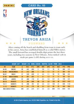 2012-13 Hoops - Artist's Proofs #65 Trevor Ariza Back