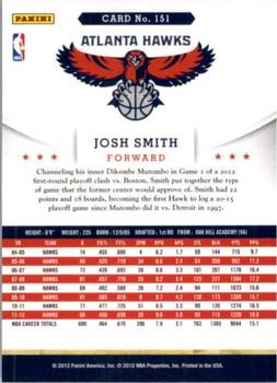 2012-13 Hoops - Artist's Proofs #151 Josh Smith Back