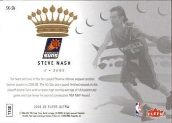 2006-07 Ultra - Scoring Kings #SK-SN Steve Nash Back