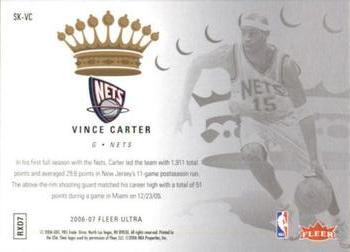 2006-07 Ultra - Scoring Kings #SK-VC Vince Carter Back