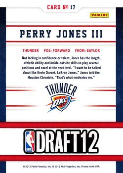2012-13 Hoops - Draft Night #17 Perry Jones Back