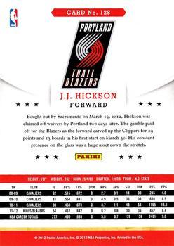 2012-13 Hoops - Glossy #128 J.J. Hickson Back