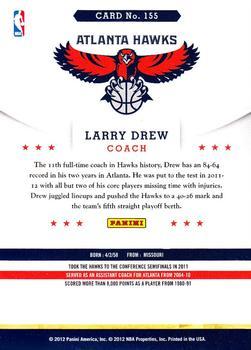 2012-13 Hoops - Glossy #155 Larry Drew Back