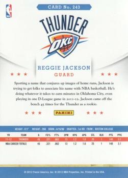 2012-13 Hoops - Glossy #243 Reggie Jackson Back