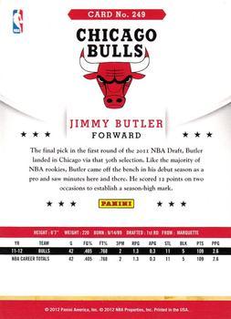 2012-13 Hoops - Glossy #249 Jimmy Butler Back