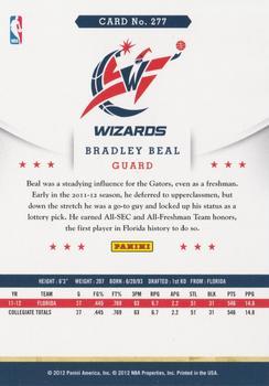 2012-13 Hoops - Glossy #277 Bradley Beal Back
