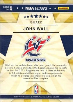 2012-13 Hoops - Rising Stars #4 John Wall Back