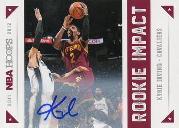 2012-13 Hoops - Rookie Impact Autographs #1 Kyrie Irving Front