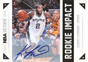 2012-13 Hoops - Rookie Impact Autographs #12 Kawhi Leonard Front