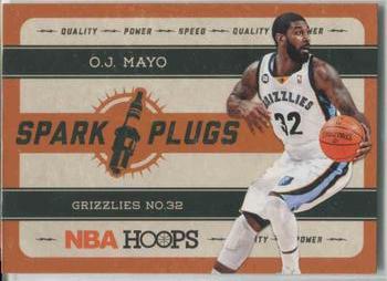 2012-13 Hoops - Spark Plugs #17 O.J. Mayo Front