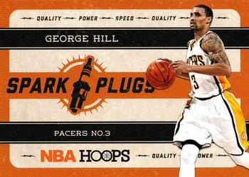 2012-13 Hoops - Spark Plugs #18 George Hill Front