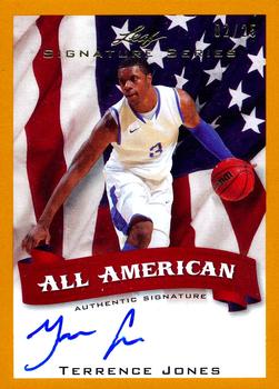 2012-13 Leaf Signature Series - All-American Gold #AA-TJ1 Terrence Jones Front