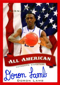 2012-13 Leaf Signature Series - All-American Red #AA-DL2 Doron Lamb Front