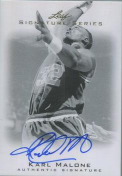 2012-13 Leaf Signature Series - Black and White #BA-KM1 Karl Malone Front