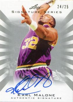 2012-13 Leaf Signature Series - Silver #BA-KM1 Karl Malone Front
