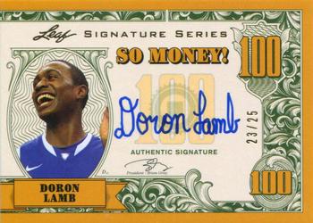 2012-13 Leaf Signature Series - So Money! Gold #SM-DL2 Doron Lamb Front
