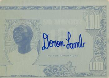 2012-13 Leaf Signature Series - So Money! Printing Plates Yellow #SM-DL2 Doron Lamb Front
