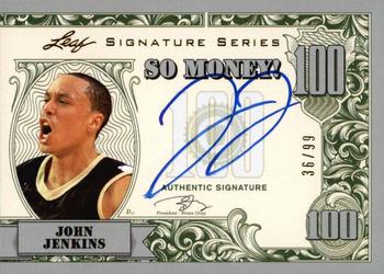 2012-13 Leaf Signature Series - So Money! Silver #SM-JJ1 John Jenkins Front
