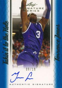 2012-13 Leaf Signature Series - Takin' it to the Hole Blue #TH-TJ1 Terrence Jones Front