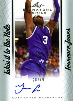 2012-13 Leaf Signature Series - Takin' it to the Hole Silver #TH-TJ1 Terrence Jones Front