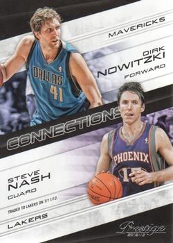 2012-13 Panini Prestige - Connections #17 Steve Nash / Dirk Nowitzki Front