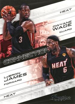2012-13 Panini Prestige - Connections #20 Dwayne Wade / LeBron James Front