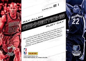 2012-13 Panini Prestige - Connections #21 Rudy Gay / Ray Allen Back